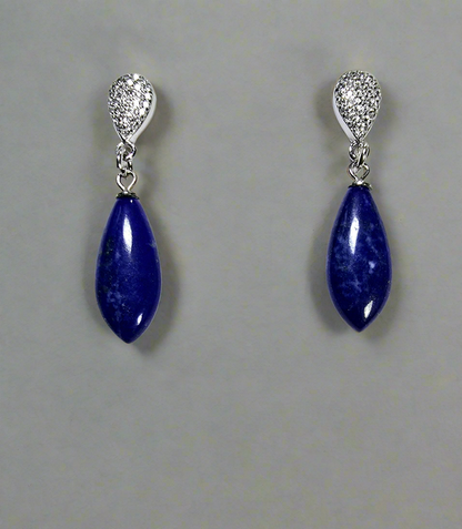 Sterling Silver Lapis Lazuli Earrings