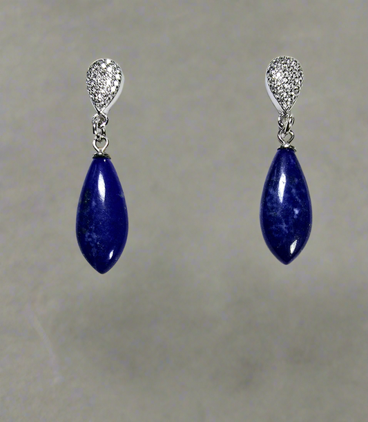 Sterling Silver Lapis Lazuli Earrings