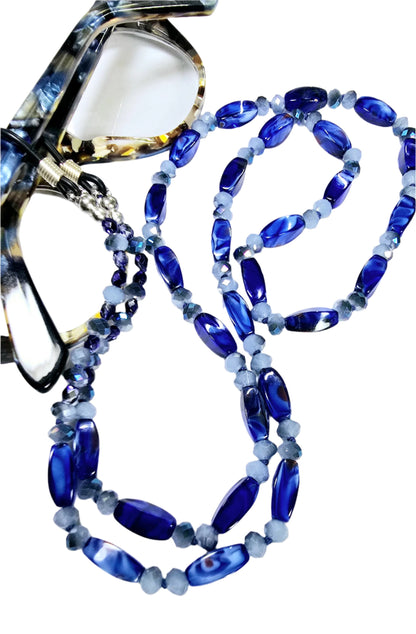 Royal Blue Eyewear Necklace Holder