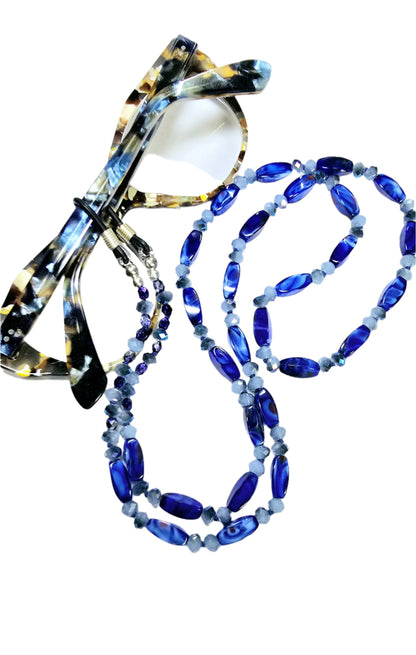 Royal Blue Eyewear Necklace Holder