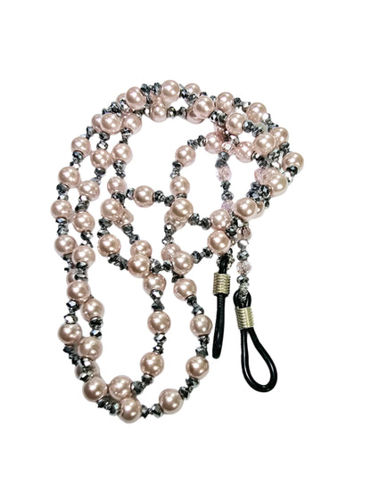 Pink Beaded Eyewear Necklace Holder